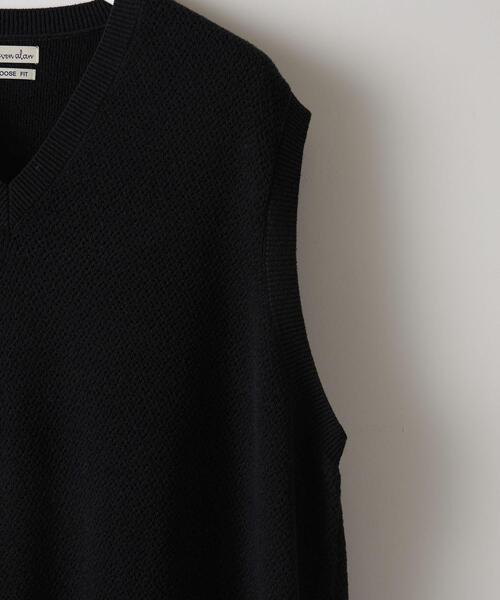 Steven Alan（スティーブンアラン）の「＜Steven Alan＞ BCL EYELET VEST -LOOSE/ベスト（ニット/セーター・メンズ・ネイビー/ブラック・M/L/XL/S）」の12枚目の写真