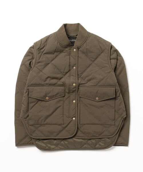 BANANA REPUBLIC FACTORY STORE QUILTED JACKET（ノーカラーコート）｜BANANA REPUBLIC