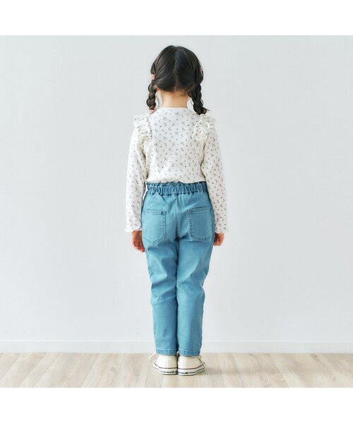 apres les cours(アプレレクール)の「【WEB限定】プチリボン肩フリルテレコTシャツ(Tシャツ/カットソー・キッズ・ベビーピンク/ミント/ピンク/アイボリー・120/140/110/130/100/90/80)」の6枚目の写真