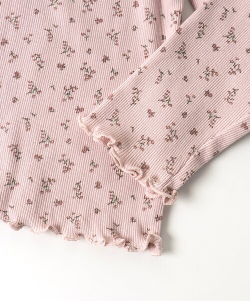 apres les cours(アプレレクール)の「【WEB限定】プチリボン肩フリルテレコTシャツ(Tシャツ/カットソー・キッズ・ベビーピンク/ミント/ピンク/アイボリー・120/140/110/130/100/90/80)」の9枚目の写真