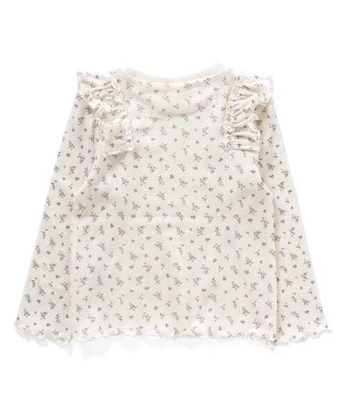 apres les cours(アプレレクール)の「【WEB限定】プチリボン肩フリルテレコTシャツ(Tシャツ/カットソー・キッズ・ベビーピンク/ミント/ピンク/アイボリー・120/140/110/130/100/90/80)」の14枚目の写真