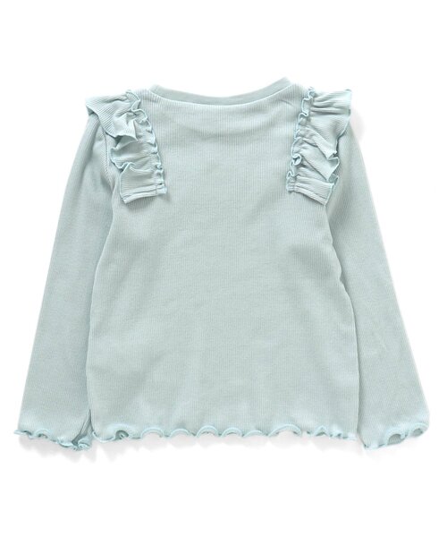 apres les cours(アプレレクール)の「【WEB限定】プチリボン肩フリルテレコTシャツ(Tシャツ/カットソー・キッズ・ベビーピンク/ミント/ピンク/アイボリー・120/140/110/130/100/90/80)」の15枚目の写真