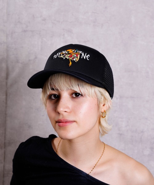 TOY MACHINE(トイ マシーン)の「TOY MACHINE/トイマシーン キャップ TOY M-TYPE MESH CAP 232045001(キャップ・メンズ・ブラック/ブラック×ホワイト/レッド系その他/パープル系その他/グリーン系その他/グレー系その他/ピンク系その他・FREE/YOUTH)」の2枚目の写真