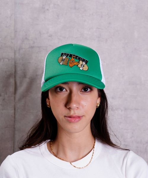 TOY MACHINE(トイ マシーン)の「TOY MACHINE/トイマシーン キャップ TOY M-TYPE MESH CAP 232045001(キャップ・メンズ・ブラック/ブラック×ホワイト/レッド系その他/パープル系その他/グリーン系その他/グレー系その他/ピンク系その他・FREE/YOUTH)」の4枚目の写真