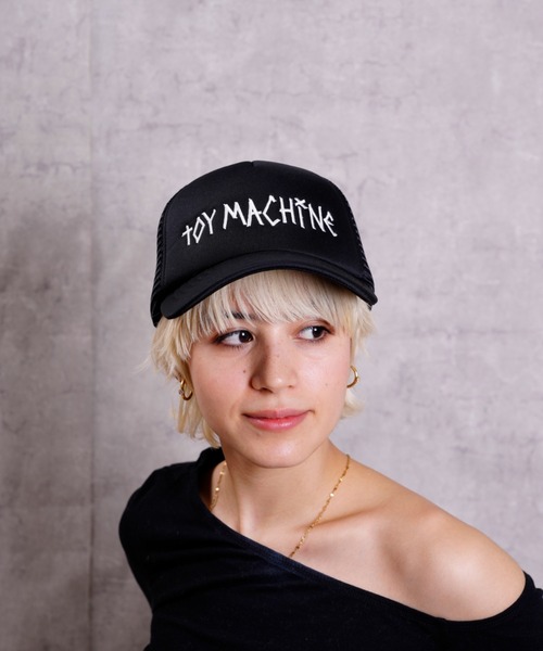 TOY MACHINE(トイ マシーン)の「TOY MACHINE/トイマシーン キャップ TOY M-TYPE MESH CAP 232045001(キャップ・メンズ・ブラック/ブラック×ホワイト/レッド系その他/パープル系その他/グリーン系その他/グレー系その他/ピンク系その他・FREE/YOUTH)」の1枚目の写真