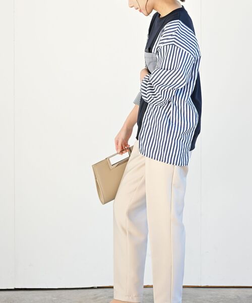 rps（アールピーエス）の「異素材切替ミニ裏毛プルオーバー（その他トップス・レディース・オートミール/杢グレー/ネイビー・フリー）」の20枚目の写真