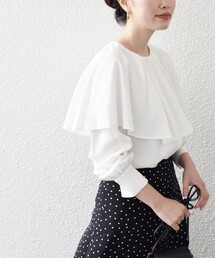 SHIPS | *〈手洗い可能〉ツイル ケープ ブラウス ◆(シャツ/ブラウス)
