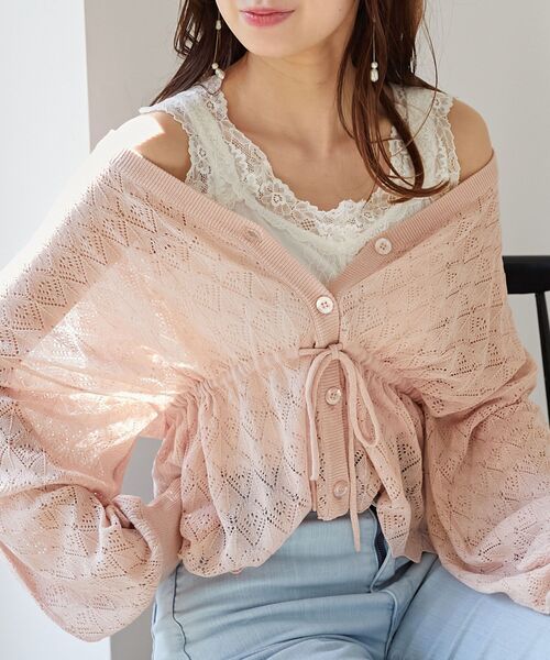 MAJESTIC LEGON(マジェスティックレゴン)の「レースクロスホルタータンク(タンクトップ・レディース・ベージュ/オフホワイト/チャコールグレー/ブラック・MEDIUM)」の7枚目の写真