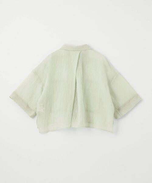 EMMEL REFINES シアーシャツ グリーン FREE EMMEL REFINES シアーシャツ グリーン FREE EMMEL REFINES（エメル