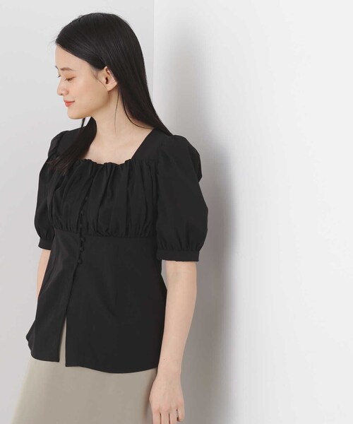 N.(N. Natural Beauty Basic)(エヌエヌナチュラルビューティーベーシック)の「◆フロントボタンビスチェブラウス(シャツ/ブラウス・レディース・ブラック系その他/ブルー系その他/ブラック・MEDIUM)」の21枚目の写真