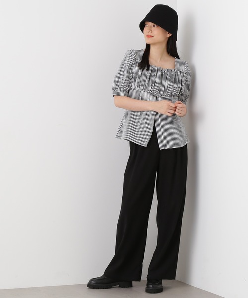 N.(N. Natural Beauty Basic)(エヌエヌナチュラルビューティーベーシック)の「◆フロントボタンビスチェブラウス(シャツ/ブラウス・レディース・ブラック系その他/ブルー系その他/ブラック・MEDIUM)」の13枚目の写真