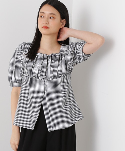 N.(N. Natural Beauty Basic)(エヌエヌナチュラルビューティーベーシック)の「◆フロントボタンビスチェブラウス(シャツ/ブラウス・レディース・ブラック系その他/ブルー系その他/ブラック・MEDIUM)」の17枚目の写真