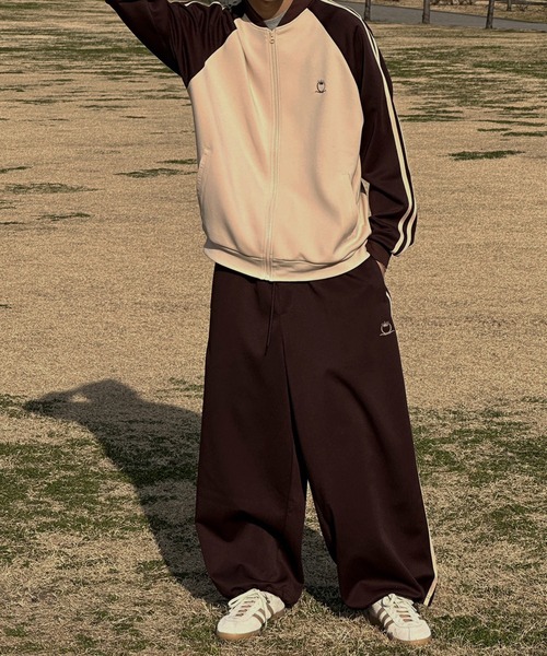 kutir（クティール）の「サイドライン配色トラックジャケット(セットアップ着用可)（その他アウター・メンズ・ネイビー/カーキ/アイボリー・MEDIUM/LARGE）」の18枚目の写真