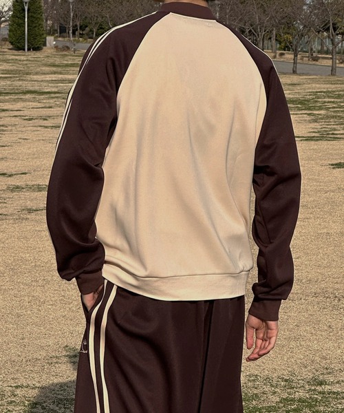 kutir（クティール）の「サイドライン配色トラックジャケット(セットアップ着用可)（その他アウター・メンズ・ネイビー/カーキ/アイボリー・MEDIUM/LARGE）」の17枚目の写真