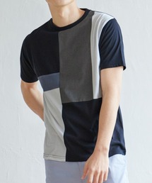 TRツイル切り替えTシャツ