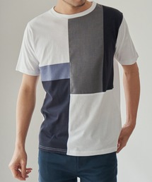 TRツイル切り替えTシャツ