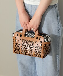 ANITA BILARDI | ANITA BILARDI / レザー カットワーク バッグ(ハンドバッグ)