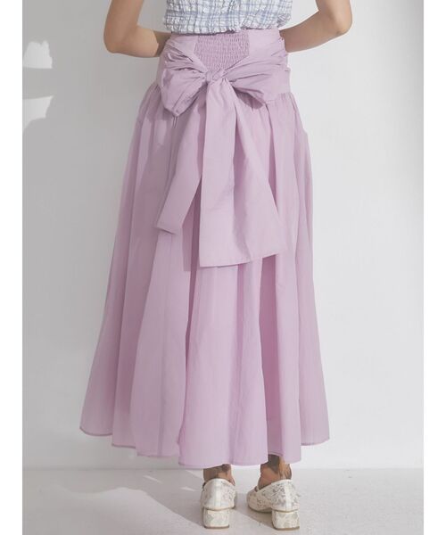 merry jenny（メリージェニー）の「wrapリボンタフタスカート（スカート・レディース・ピンク/オフホワイト/ブラック・FREE）」の19枚目の写真