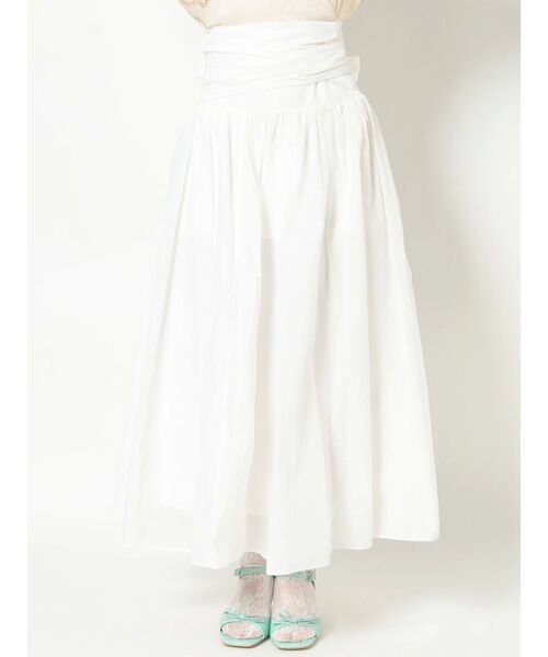 merry jenny（メリージェニー）の「wrapリボンタフタスカート（スカート・レディース・ピンク/オフホワイト/ブラック・FREE）」の21枚目の写真