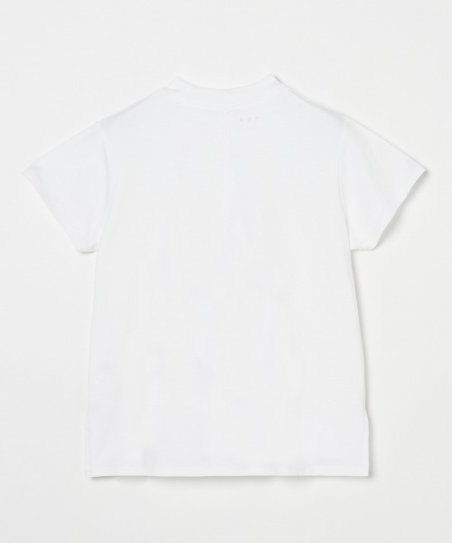 three dots(スリードッツ)の「サンデッドジャージー ミニTシャツ(Tシャツ/カットソー・レディース・ホワイト/ブラック/ライトグリーン/ネイビー・MEDIUM/SMALL)」の5枚目の写真
