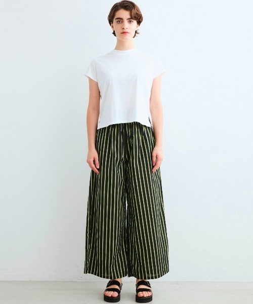 three dots(スリードッツ)の「サンデッドジャージー ミニTシャツ(Tシャツ/カットソー・レディース・ホワイト/ブラック/ライトグリーン/ネイビー・MEDIUM/SMALL)」の14枚目の写真