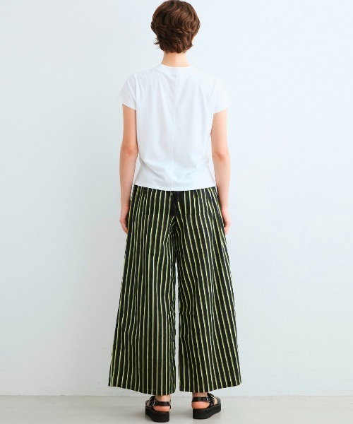 three dots(スリードッツ)の「サンデッドジャージー ミニTシャツ(Tシャツ/カットソー・レディース・ホワイト/ブラック/ライトグリーン/ネイビー・MEDIUM/SMALL)」の16枚目の写真