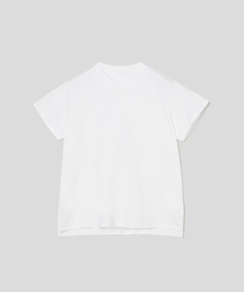 three dots(スリードッツ)の「サンデッドジャージー ミニTシャツ(Tシャツ/カットソー・レディース・ホワイト/ブラック/ライトグリーン/ネイビー・MEDIUM/SMALL)」の17枚目の写真