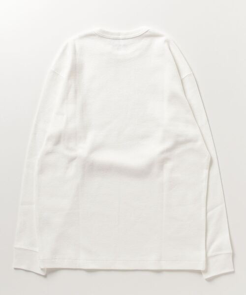 three dots（スリードッツ）の「スーピマベアワッフル スウェット