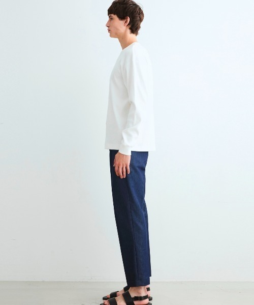three dots(スリードッツ)の「スーピマベアワッフル スウェットシャツ(スウェット・メンズ・ホワイト/ブラック/ライトグリーン・LARGE/MEDIUM/SMALL)」の5枚目の写真