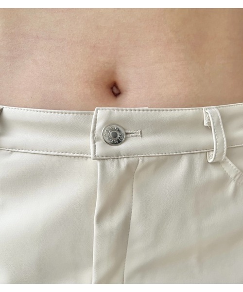 epine（エピヌ）の「e low mini skirt leather（スカート・レディース・ホワイト/ピンク・M/S）」の21枚目の写真