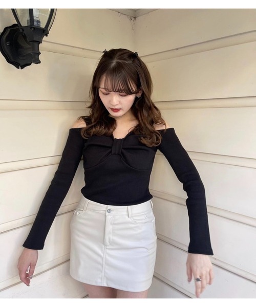 epine（エピヌ）の「e low mini skirt leather（スカート・レディース・ホワイト/ピンク・M/S）」の11枚目の写真