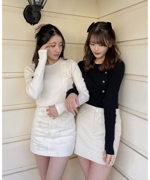 epine（エピヌ）の「e low mini skirt leather（スカート・レディース・ホワイト/ピンク・M/S）」の17枚目の写真