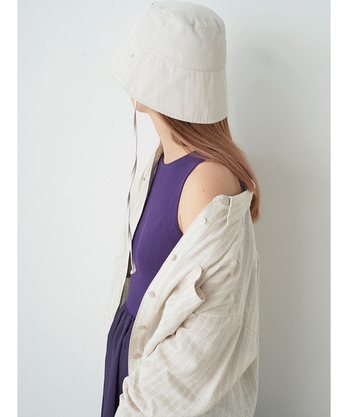 emmi（エミ）の「【emmi atelier】リネン混ビッグポケットシャツ（シャツ/ブラウス・レディース・ベージュ/ブルー/サックスブルー/オフホワイト・FREE）」の16枚目の写真