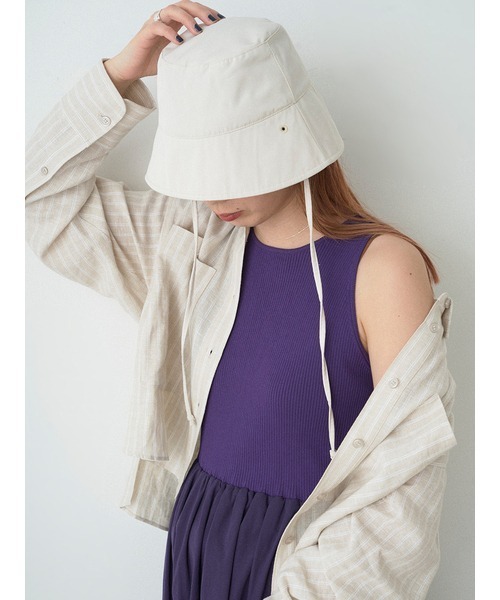 emmi（エミ）の「【emmi atelier】リネン混ビッグポケットシャツ（シャツ/ブラウス・レディース・ベージュ/ブルー/サックスブルー/オフホワイト・FREE）」の17枚目の写真