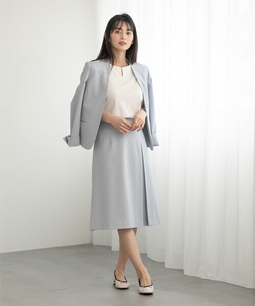 index（インデックス）の「◆ツイストスリーブトップス【接触冷感/洗濯機洗い可】（Tシャツ/カットソー・レディース・ライトブルー/イエロー系その他/オフホワイト/ネイビー・36/38/40/42）」の11枚目の写真