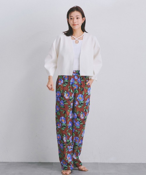 Droite lautreamont（ドロワットロートレアモン）の「リブ2WAYタンクトップ《洗濯機で洗える》（キャミソール・レディース・オフホワイト/ブラック/オレンジ・M）」の6枚目の写真