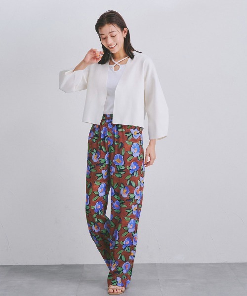 Droite lautreamont（ドロワットロートレアモン）の「リブ2WAYタンクトップ《洗濯機で洗える》（キャミソール・レディース・オフホワイト/ブラック/オレンジ・M）」の9枚目の写真