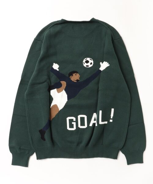 ONLY NY(オンリーニューヨーク)の「【ONLY NY】オンリーニューヨーク GOAL KNIT(ニット/セーター・メンズ・グリーン・XX-LARGE/LARGE)」の2枚目の写真