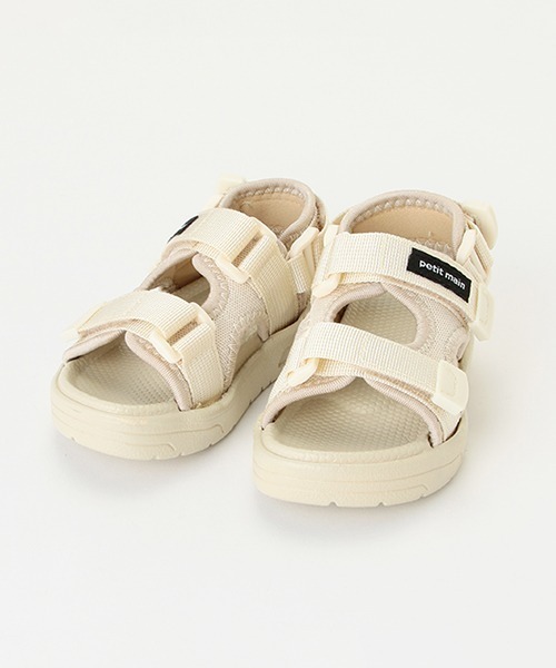 petit main(プティマイン)の「スポーツサンダル(スニーカー・キッズ・アイボリー/ブラック・17cm/18cm/16cm/15cm)」の2枚目の写真
