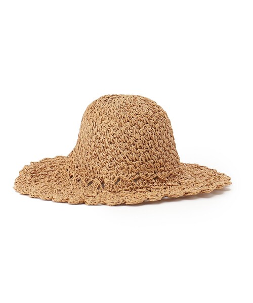 couture brooch（クチュールブローチ）の「◆ペーパースカラハット（ハット・レディース・ブラウン/アイボリー・00）」の9枚目の写真