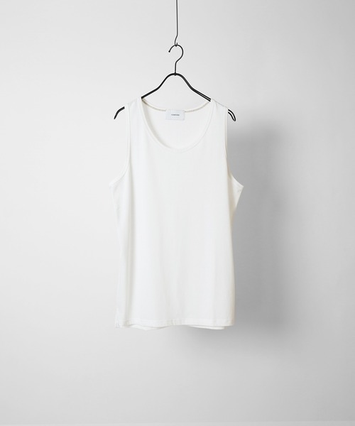 Confirm（コンファーム）の「ワッフル裾ラウンド / ベーシック タンクトップ【Confirm】 2025SS（タンクトップ・メンズ・ホワイト系その他3/ホワイト系その他/ホワイト/ブラック系その他/ホワイト系その他2/ブラック・XL/L/M）」の3枚目の写真