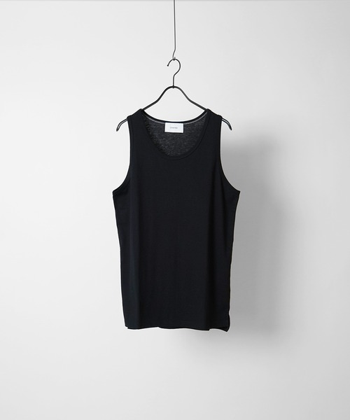 Confirm（コンファーム）の「ワッフル裾ラウンド / ベーシック タンクトップ【Confirm】 2025SS（タンクトップ・メンズ・ホワイト系その他3/ホワイト系その他/ホワイト/ブラック系その他/ホワイト系その他2/ブラック・XL/L/M）」の8枚目の写真