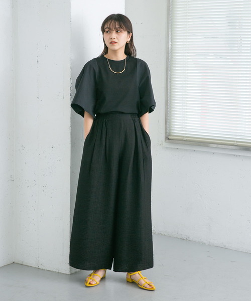 KBF(ケイビーエフ)の「ドッキングボリュームスリーブTEE(Tシャツ/カットソー・レディース・ブラック/グリーン系その他/オフホワイト・ONE)」の20枚目の写真