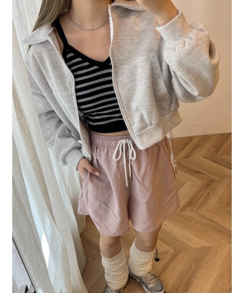 WC(ダブル シー)の「ボーダーキャミソール(キャミソール・レディース・ホワイト/ブラック・FREE)」の11枚目の写真