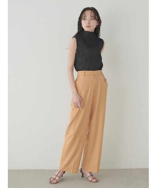 Stylevoice for xxx（スタイルヴォイスフォー）の「プリーツブルーゼノースリトップス（Tシャツ/カットソー・レディース・イエロー/グリーン/オフホワイト/ブラック・FREE）」の16枚目の写真