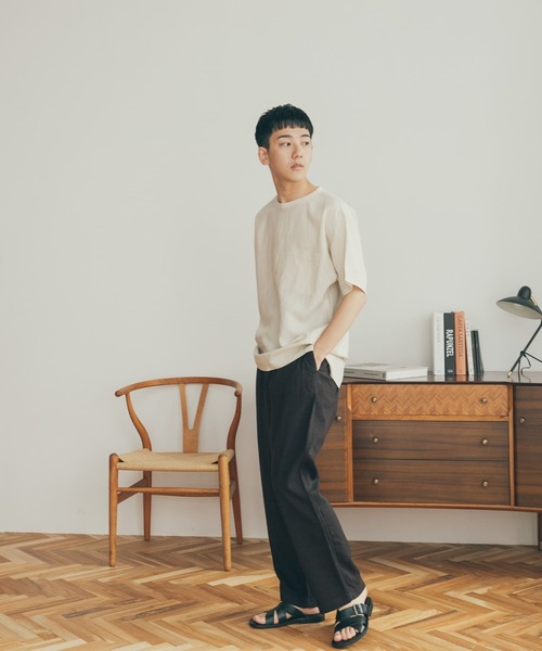 FORK&SPOON(フォークアンドスプーン)の「FORK&SPOON スモールチェックタックパンツ(その他パンツ・メンズ・ブラウン/ホワイト系その他・4/5)」の14枚目の写真