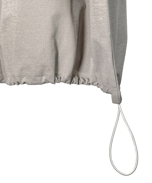 FORTUNA HOMME（フォルトゥナオム）の「FORTUNAHOMME ECOTEC Baloon Tee（Tシャツ/カットソー・メンズ・グレイッシュベージュ/ブラック・2/1）」の6枚目の写真