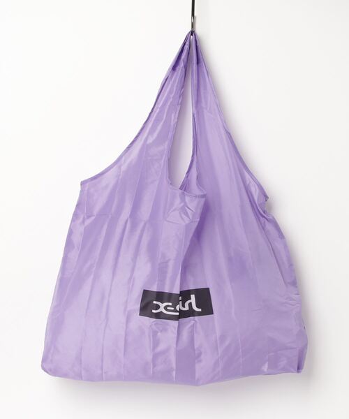 X-girl（エックスガール）の「PACKABLE BAG（エコバッグ/サブバッグ・レディース・ホワイト/ベージュ/パープル・ONE SIZE）」の13枚目の写真