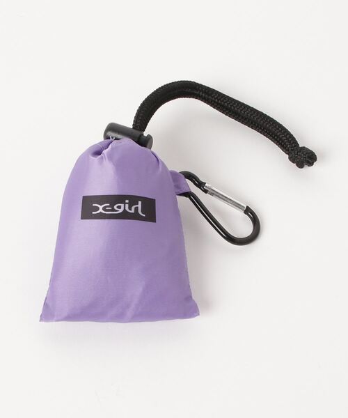 X-girl（エックスガール）の「PACKABLE BAG（エコバッグ/サブバッグ・レディース・ホワイト/ベージュ/パープル・ONE SIZE）」の10枚目の写真