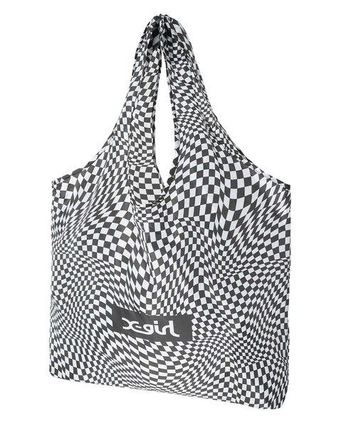 X-girl（エックスガール）の「PACKABLE BAG（エコバッグ/サブバッグ・レディース・ホワイト/ベージュ/パープル・ONE SIZE）」の2枚目の写真